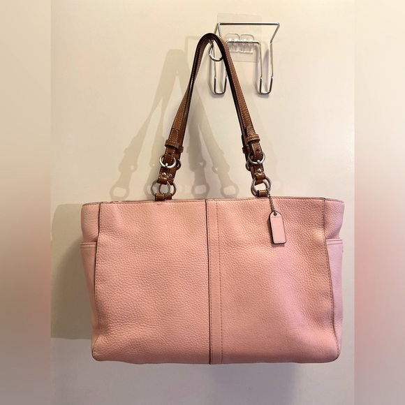 Coach Pink Pebble Purse - Picture 3 of 12